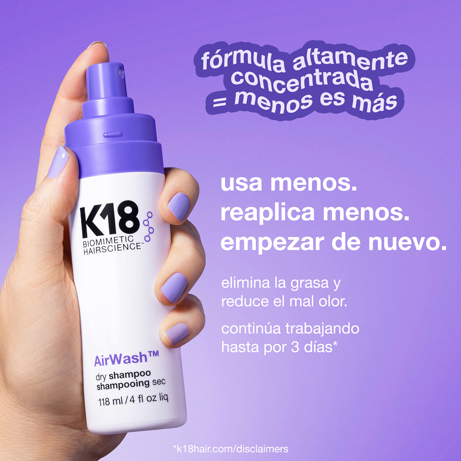 AIRWASH DRY SHAMPOO (SHAMPOO EN SECO EN SPRAY)